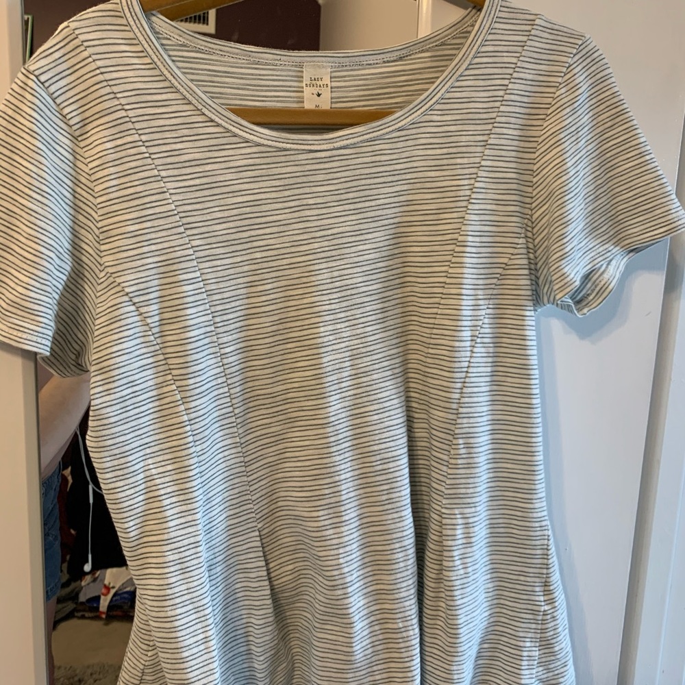 Lazy Sundays Striped Fitted Blouse